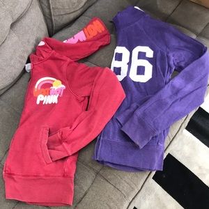 PINK Victoria’s Secret Zip-ups